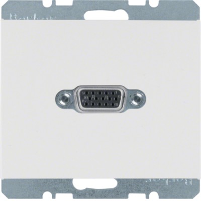 VGA-Розетка Berker з гвинтовими клемами, підлогу.білизна, K. 1 (3315417009)