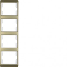 Рамка Berker 4Х золото, вертикальная, ARSYS (13440002)