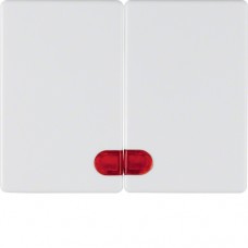 Клавиша Berker 2Х с линзой, пол.белизна, ARSYS (14370069)
