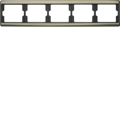 Рамка Berker 5Х бронза, горизонтальнаяя, ARSYS (13940001)