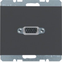 VGA-Розетка Berker с винтовыми клеммами, антрацит, K.1 (3315417006)