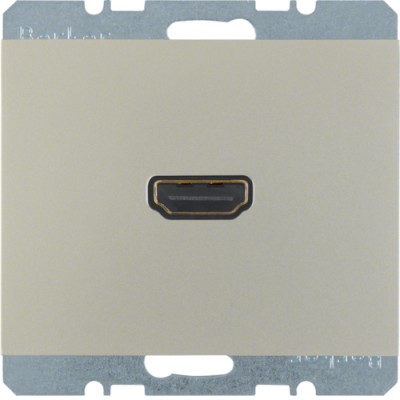 HDMI-Розетка Berker, стальной лак, K.5 (3315427004)