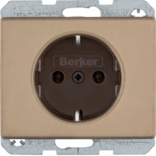 Розетка Berker с з/к, бронза, 16А/250В ARSYS (47140001)