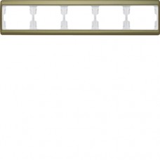 Рамка Berker 5Х золото, горизонтальнаяя, ARSYS (13940002)
