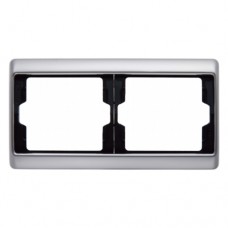 Рамка Berker 2Х нержавіюча сталь, горизонтальнаяя, ARSYS (13640004)