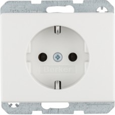 Розетка Berker с з/к, пол.белизна, 16А/250В ARSYS (47150069)