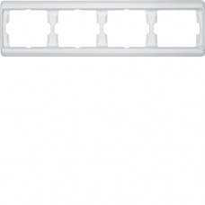 Рамка Berker 4Х пол.белизна, горизонтальнаяя, ARSYS (13830069)