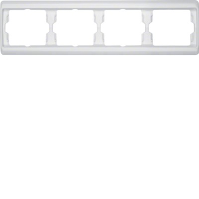 Рамка Berker 4Х пол.белизна, горизонтальнаяя, ARSYS (13830069)