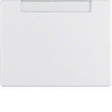 Клавиша Berker 1Х с полем д/надписи, пол.белизна, ARSYS (14260069)