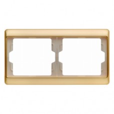 Рамка Berker 2Х золото, горизонтальнаяя, ARSYS (13640002)