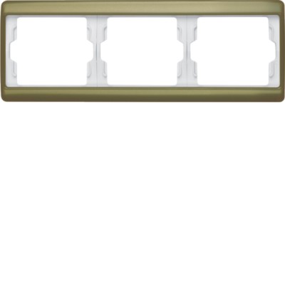 Рамка Berker 3Х золото, горизонтальнаяя, ARSYS (13740002)