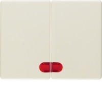 Клавиша Berker 2Х с линзой, белая, ARSYS (14370002)