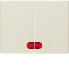 Клавиша Berker 2Х с линзой, белая, ARSYS (14370002)