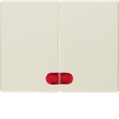 Клавиша Berker 2Х с линзой, белая, ARSYS (14370002)