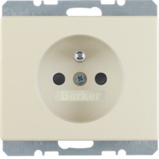 Розетка Berker с центральным з/к с защ.контактов, белая, 16А/250В ARSYS (6765750002)