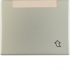 Відкидна кришка Berker з полем д/надпису, висока, сталевий лак, ARSYS (11419004)