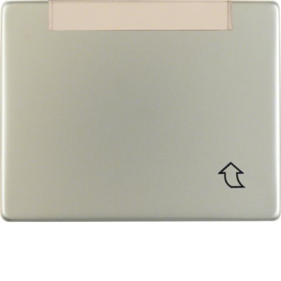 Відкидна кришка Berker з полем д/надпису, висока, сталевий лак, ARSYS (11419004)