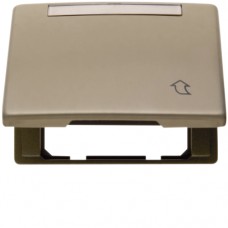 Рамка Berker 1Х з кришкою з полем д/надпису, плоский варіант, бронза, ARSYS (11551001)