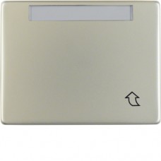 Рамка Berker 1Х з кришкою з полем д/надпису, плоский варіант, нержавіюча сталь, ARSYS (11551004)