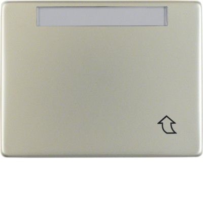 Рамка Berker 1Х з кришкою з полем д/надпису, плоский варіант, нержавіюча сталь, ARSYS (11551004)