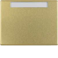 Рамка Berker 1Х с крышкой с полем д/надписи, плоский вариант, золото, ARSYS (11551002)