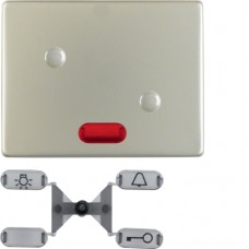 Клавиша Berker 1Х с линзами, прикручивается, нержавеющая сталь, ARSYS (14140010)