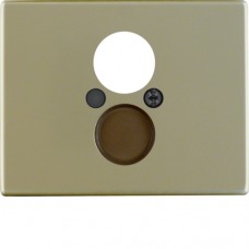 Накладка Berker д/розеток для гучномовців, 1/2-отвори, бронза, ARSYS (11840001)