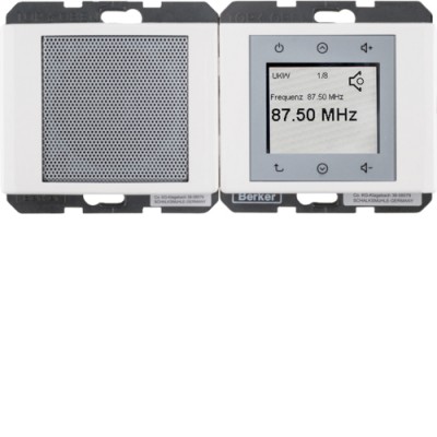 Radio Touch Berker с Спикером, пол.белизна, ARSYS (28800069)