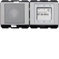 Radio Touch Berker с Спикером, стальной лак, ARSYS (28800004)