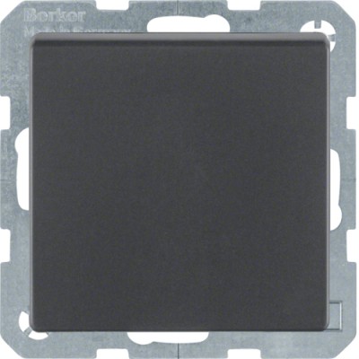 Розетка Berker с з/к, крышка, защ.контактов, 16А/250В, антрацит, Q.х (47516076)