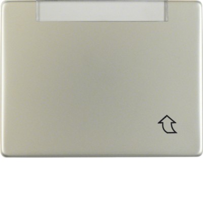 Відкидна кришка Berker з полем д/надпису, плоска, сталевий лак, ARSYS (11409004)