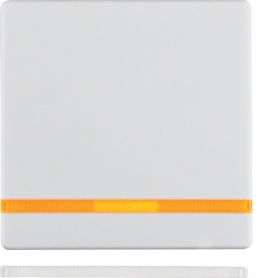 Клавиша Berker 1Х с линзой, пол.белизна, Q.х (16216089)