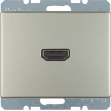 HDMI-Розетка Berker, сталевий лак, ARSYS (3315429004)