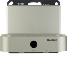 Док-станция Berker для iPod/iPhone, стальной лак, ARSYS (28830014)