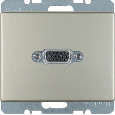 VGA-Розетка Berker, стальной лак, ARSYS (3315409004)