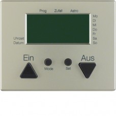 Таймер Berker с дисплеем, стальной лак, ARSYS (17369004)