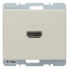 HDMI-Розетка Berker, підключення ззаду під кутом 90град., біла, ARSYS (3315430002)