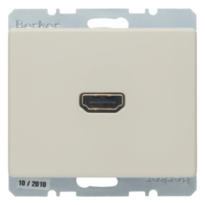HDMI-Розетка Berker, підключення ззаду під кутом 90град., біла, ARSYS (3315430002)