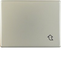 Рамка Berker 1Х з кришкою для центральної панелі 50х50мм, нержавіюча сталь, ARSYS (11541004)