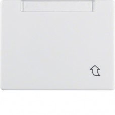 Рамка Berker 1Х з кришкою з полем д/надпису, плоский варіант, підлогу.білизна, ARSYS (11550069)