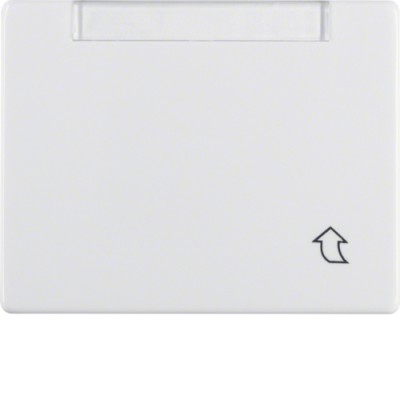 Рамка Berker 1Х з кришкою з полем д/надпису, плоский варіант, підлогу.білизна, ARSYS (11550069)