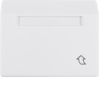 Рамка Berker 1Х с крышкой с полем д/надписи, высокий вариант, пол.белизна, ARSYS (11550169)