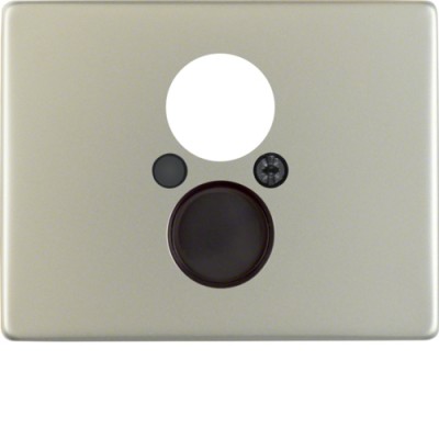 Накладка Berker д/розеток для гучномовців, 1/2-отвори, нержавіюча сталь, ARSYS (11840004)