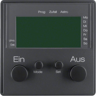 Таймер Berker с дисплеем и подключением датчика, антрацит, Q.х (17386086)