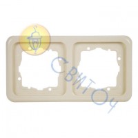 Рамка Hager 2-кратная сл./кость REGINA (13012217)