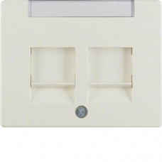 Накладка Berker для супортів під 2 модулі RJ12/RJ45, біла, ARSYS (11820002)