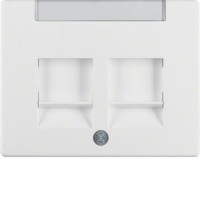 Накладка Berker для супортів під 2 модулі RJ12/RJ45, підлогу.білизна, ARSYS (11820069)
