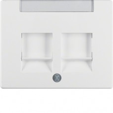 Накладка Berker для супортів під 2 модулі RJ12/RJ45, підлогу.білизна, ARSYS (11820069)
