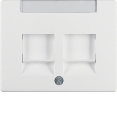 Накладка Berker для супортів під 2 модулі RJ12/RJ45, підлогу.білизна, ARSYS (11820069)