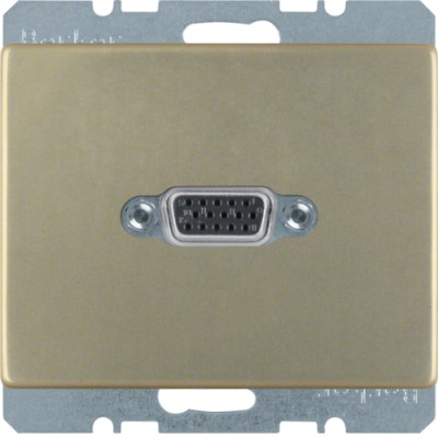 VGA-Розетка Berker з гвинтовими клемами, бронзовий лак, ARSYS (3315419011)